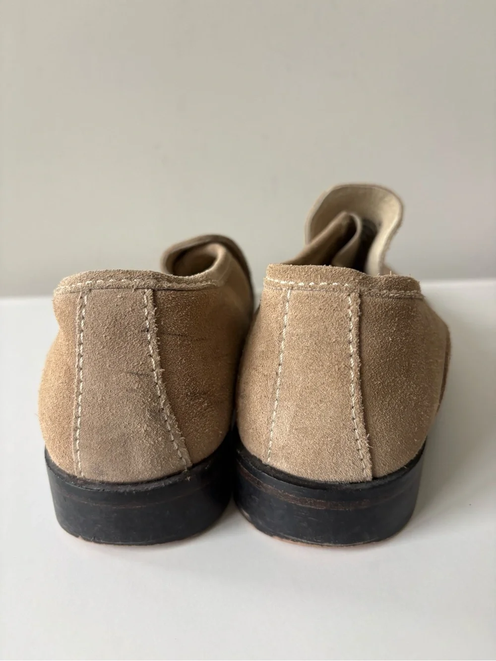 FREE PEOPLE Brady Leather Suede Loafers Handcrafted Slip On Size 38